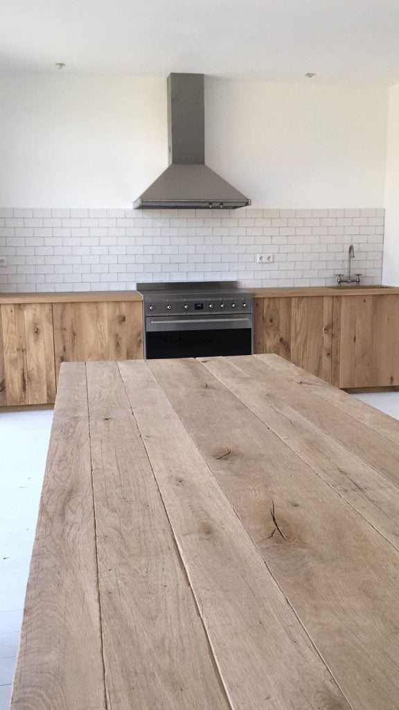 eiken tafel Houtzagerij Windels